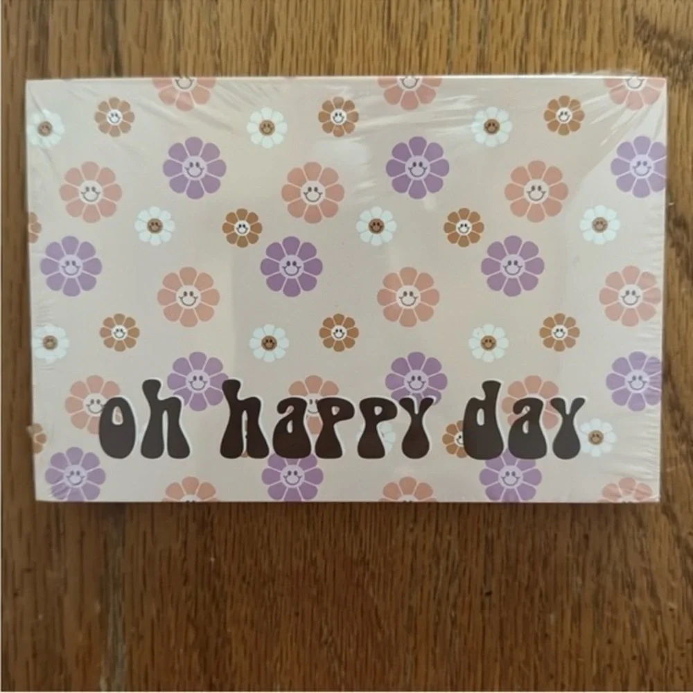 20 Oh Happy Day 4”x 6” Flat Thank You Cards BRAND NEW